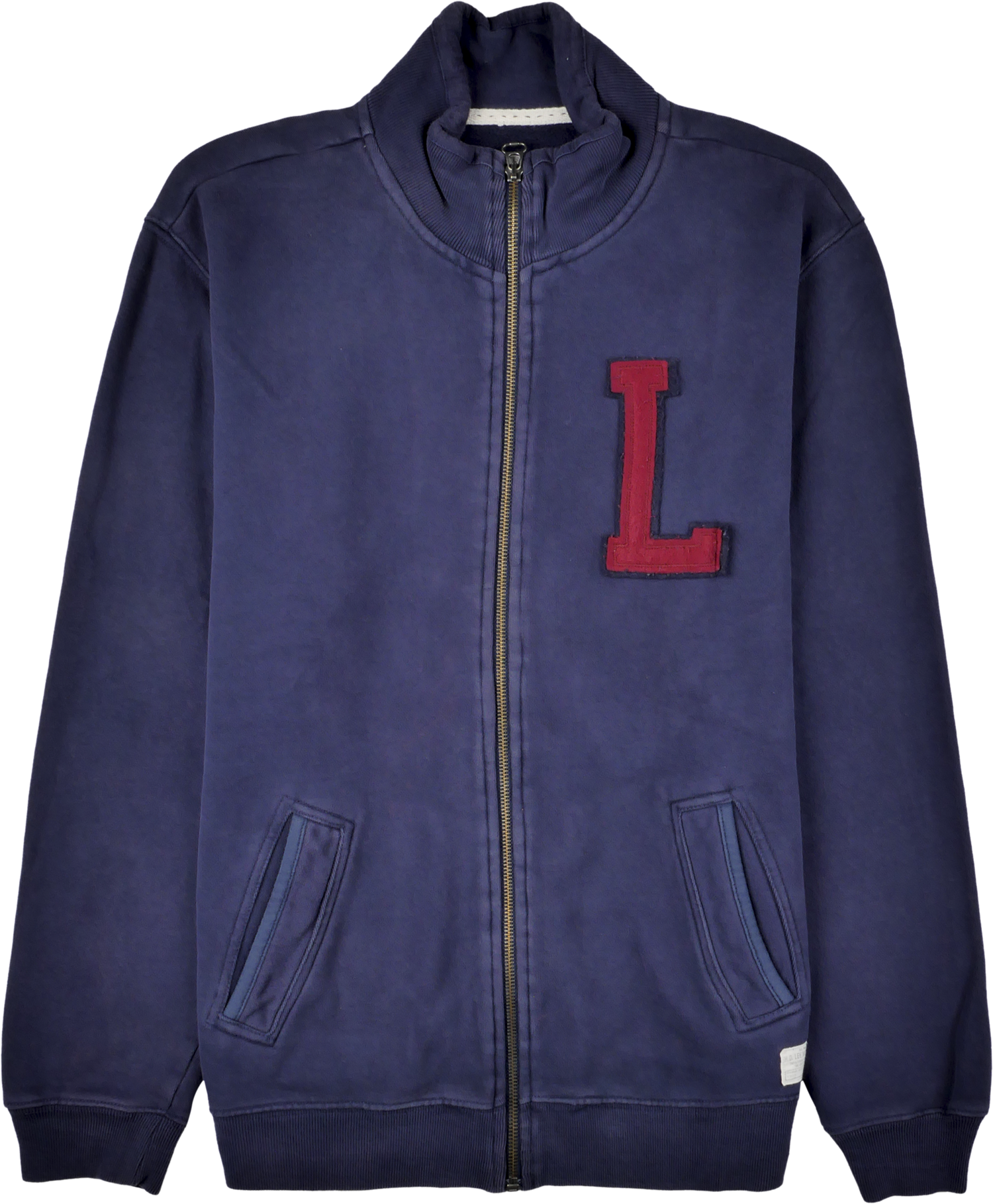 Lee Zip Pullover blau