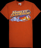 Harley Davidson Grafik T-Shirt orange