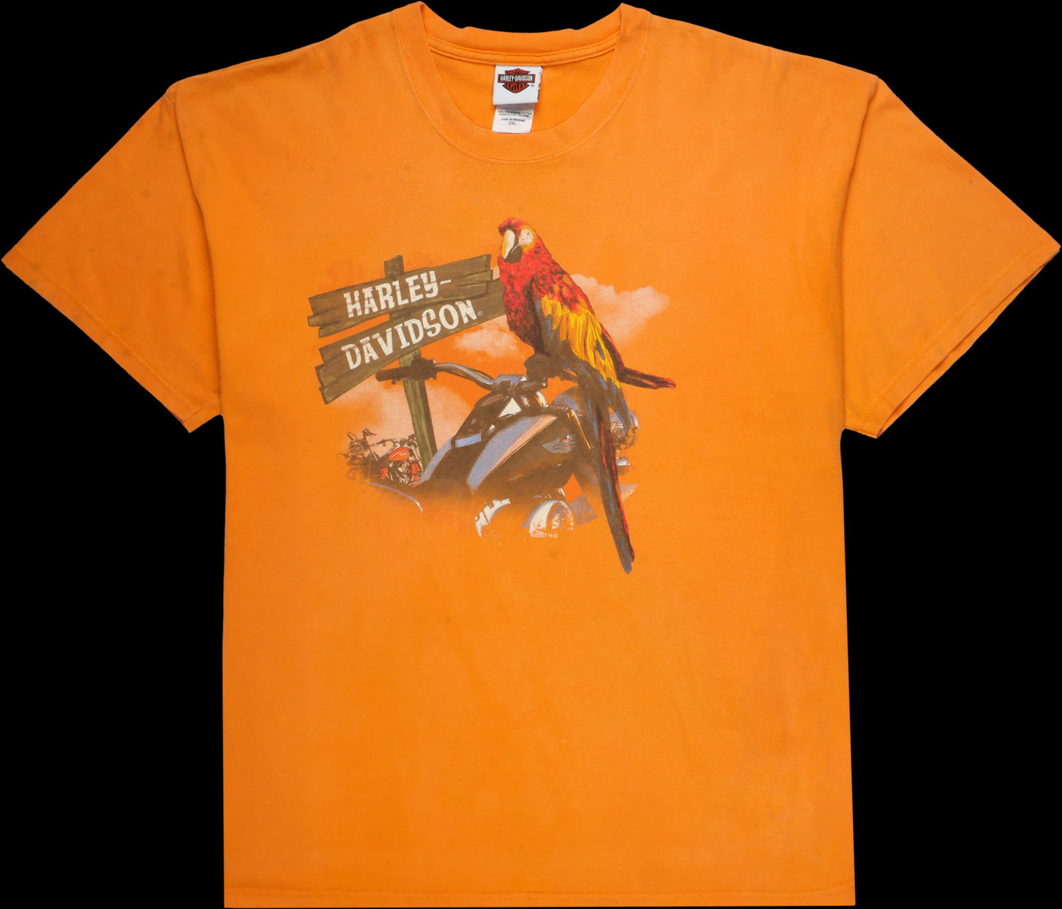 Harley Davidson Grafik T-Shirt orange