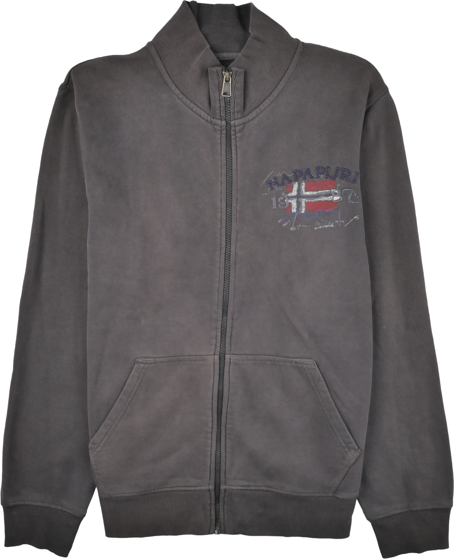 Napapjiri Zip Pullover grau