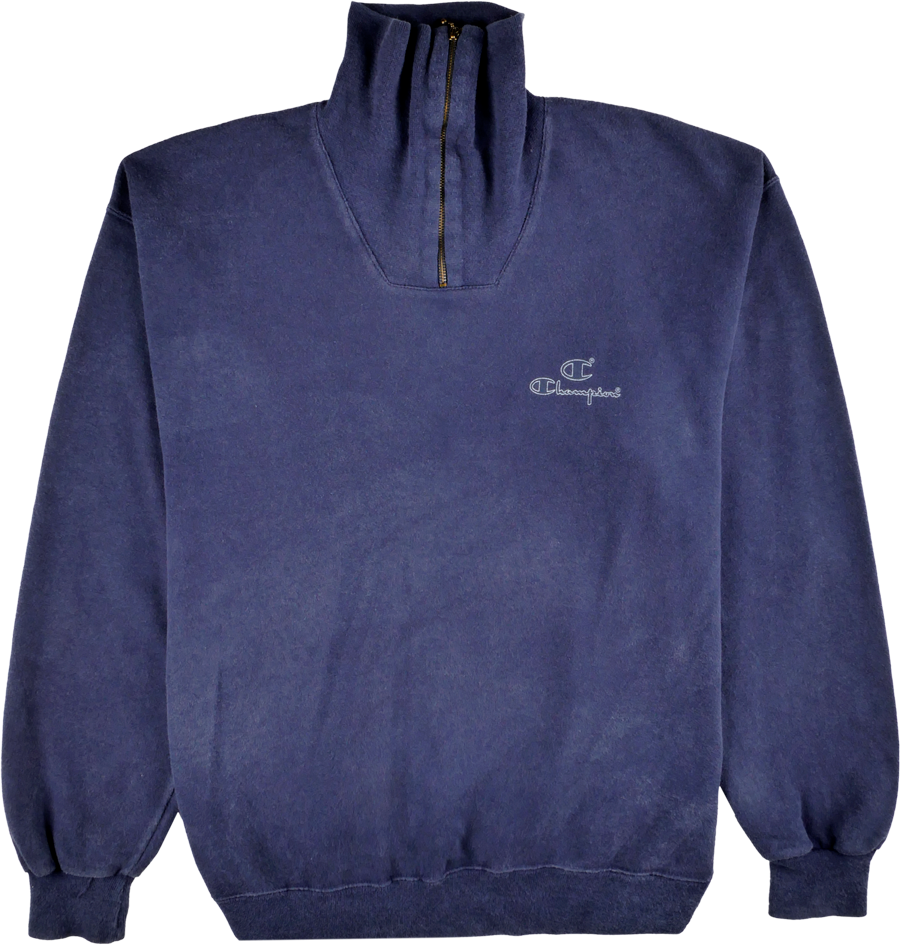 Champion Half Zip Pullover blau