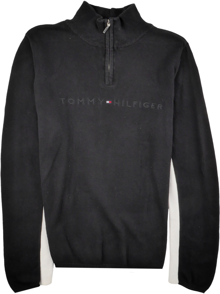 Tommy Hilfiger Half Zip Pullover schwarz