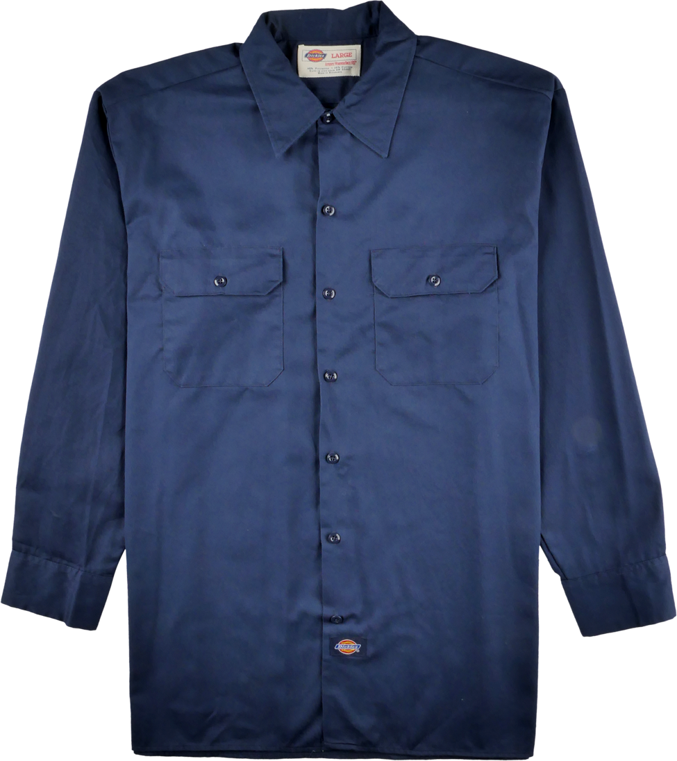 Dickies Langarm Hemd blau