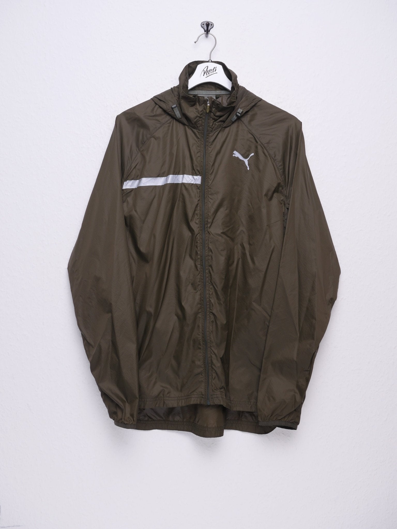 Puma printed Logo khaki Track Jacke - Peeces