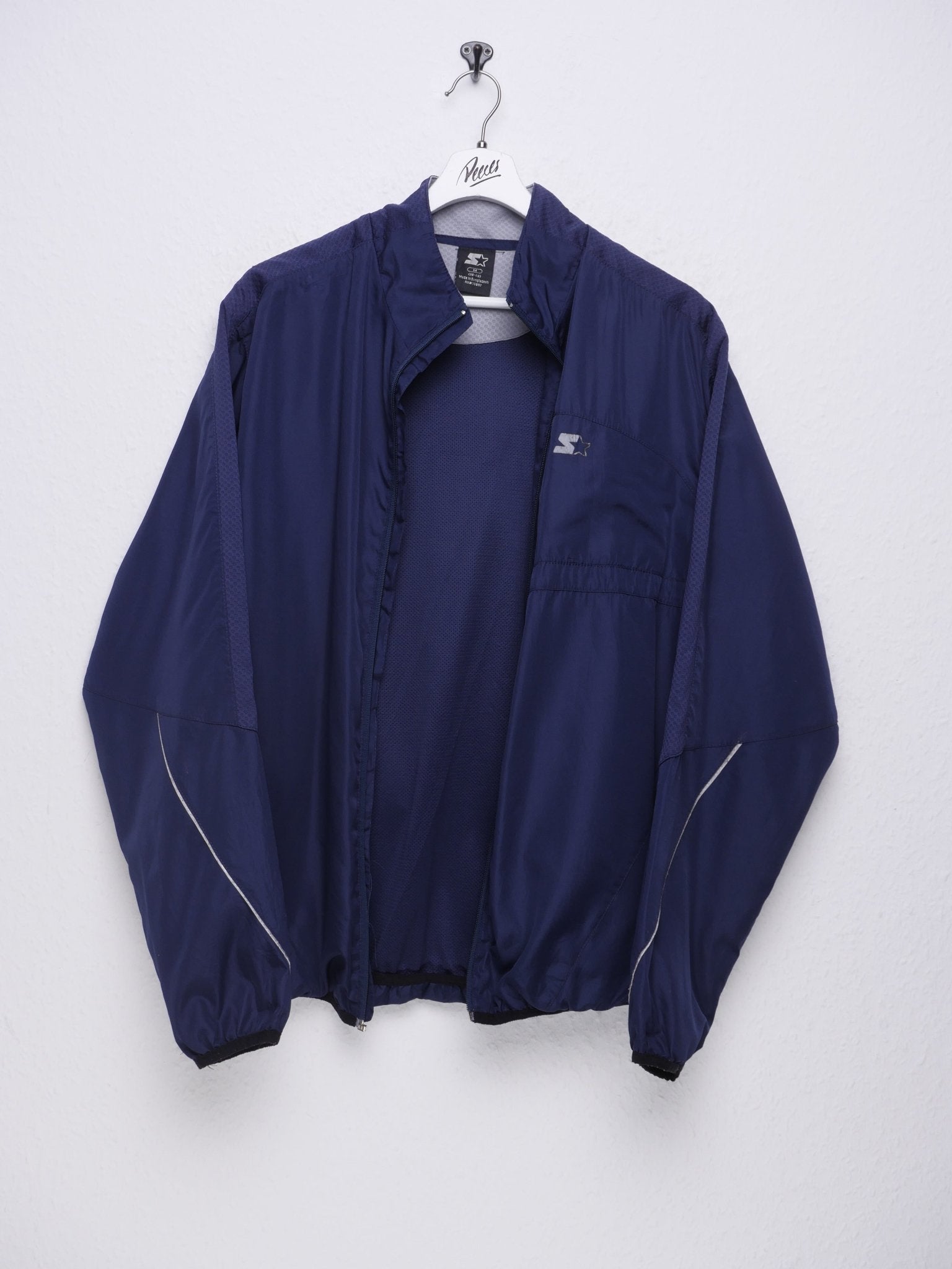 Starter printed Logo navy Track Jacke - Peeces