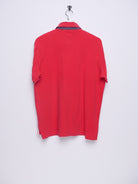 tommy embroidered Logo washed red Polo Shirt - Peeces