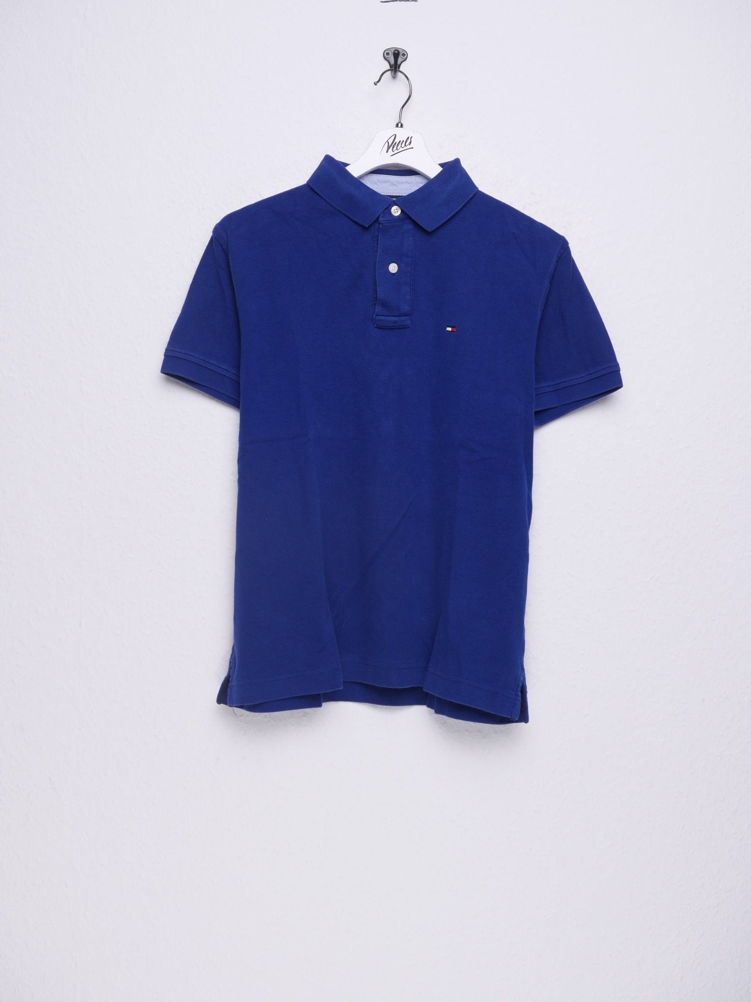 Tommy Hilfiger embroidered Logo blue S/S Polo Shirt - Peeces